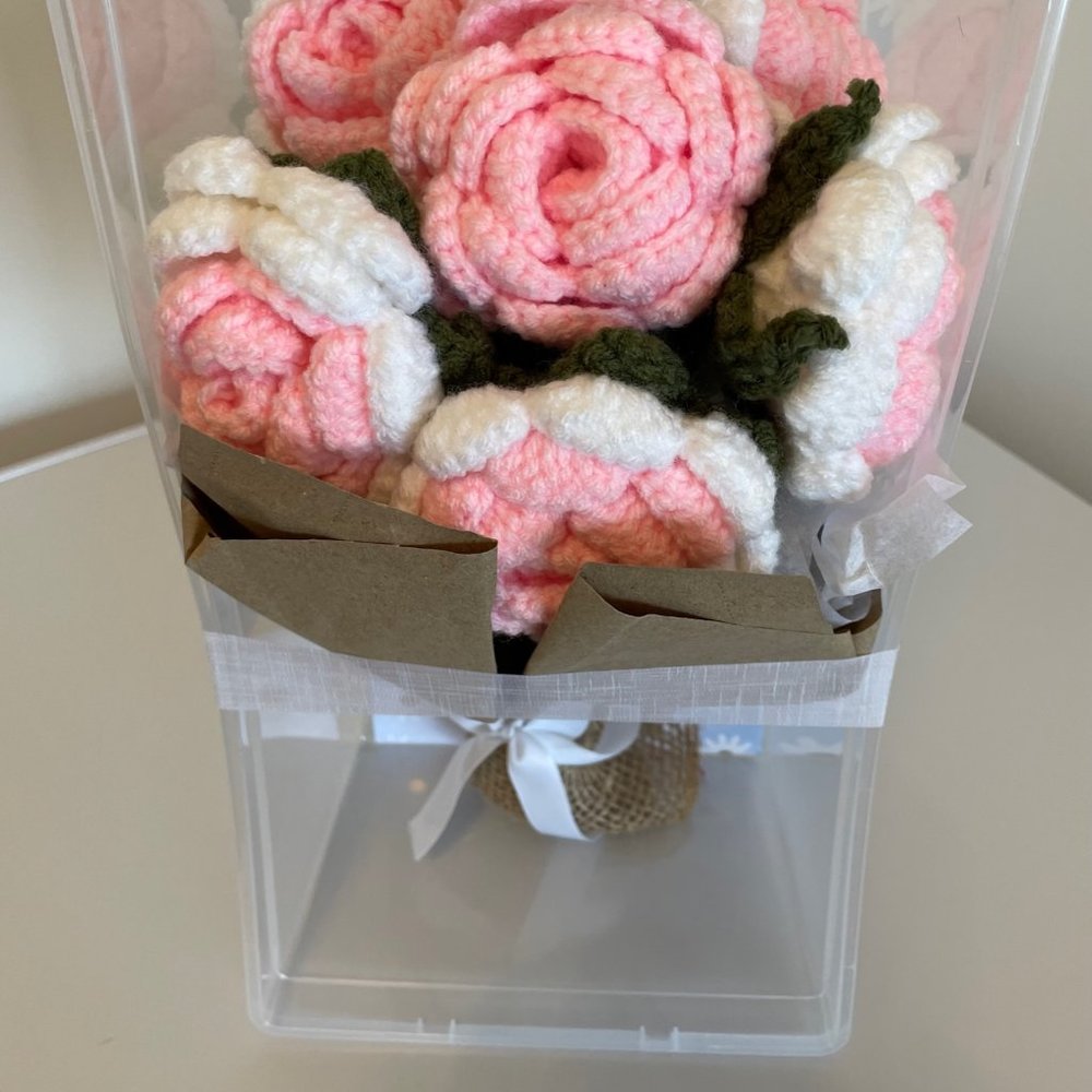 Handmade Crochet Bouquet (Roses) - Picture 3 of 13